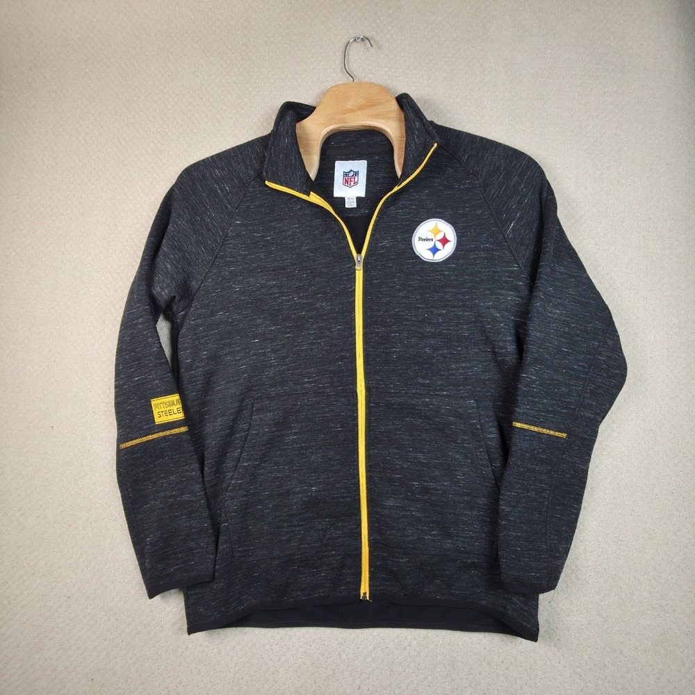 NFL Pittsburgh Steelers Full Zip Jacket Men's XL G-III Heather Charcoal Football
